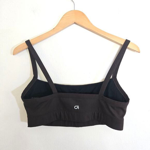 Gap Brown Square Neck Sports Bra Size M - Picture 2 of 6